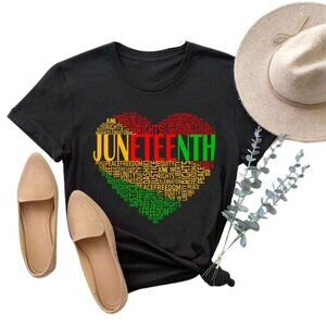 Juneteenth Heart Shirt, Juneteenth Shirt Women, Black Culture Black History